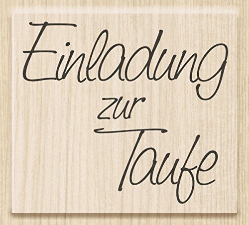 Knorr Prandell 1800200 - Timbro Einladung Zur Taufe, 5,3 X 4,7 Cm