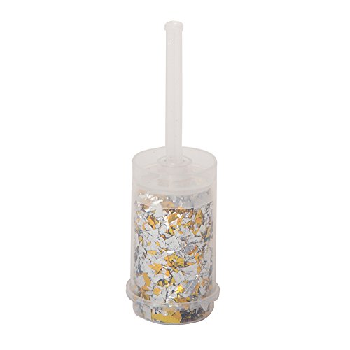 Unique Lamina Foil Coriandoli Popper-Argento E Oro, Gold, 1.6 Ounce (Pack Of 1), 63596