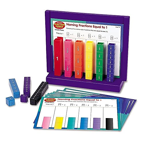 Learning Resources Set Di Attività Con Le Frazioni Deluxe Rainbow Fraction Tower