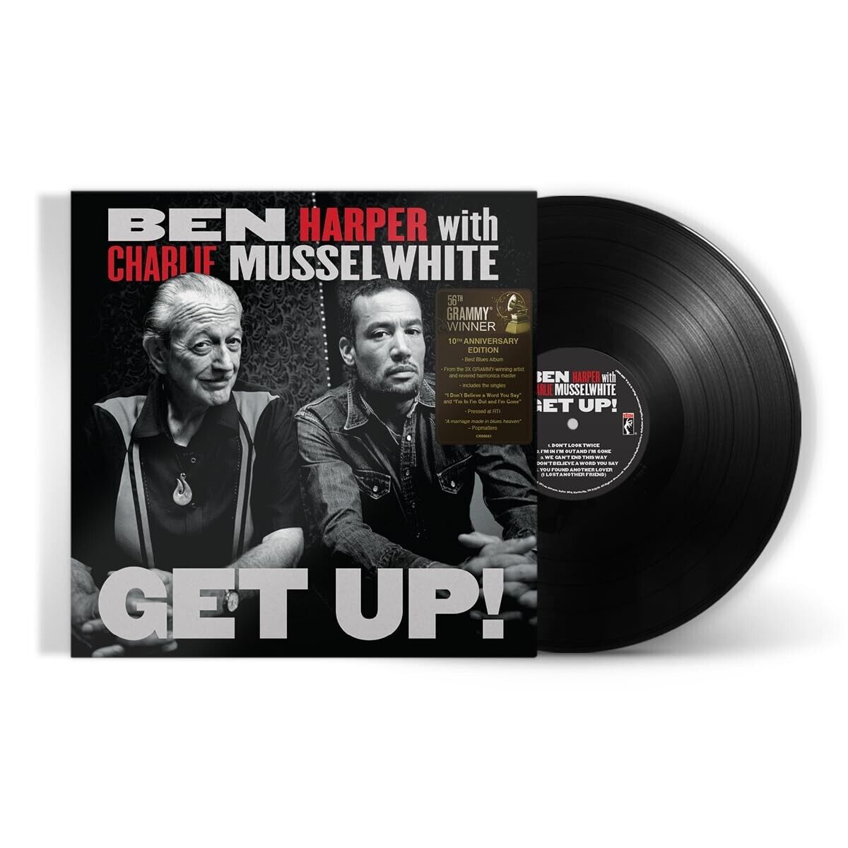 BEN HARPER & CHARLIE MUSSELWHITE - Get Up! (2023) LP Vinyl pre order