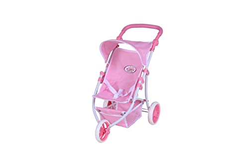 Knorrtoys.Com 16538 - Passeggino Per Bambole Jogger Lio-Princess White Rose, Rosa