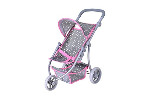Knorrtoys.Com 16509 - Passeggino Per Bambole Jogger Lio-Star, Grigio