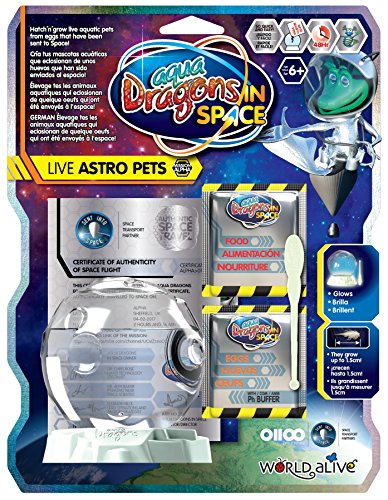 Aqua Dragons Space Astro Pets Discovery Kit,Giocattolo Educativo Stem,Set Di Acquari,Animali Domestici Facili Da Coltivare Per I Bambini,Include Vasca