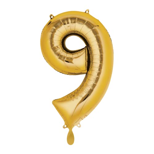 Mid Size Number 9 Gold