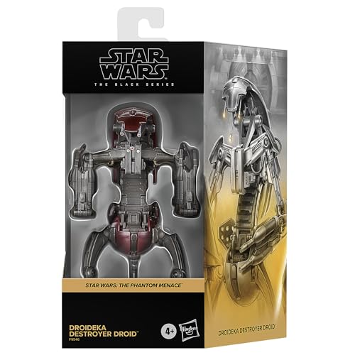 Hasbro, Star Wars The Black Series, Droide Distruttore Droideka, Action Figure Collezionabile Deluxe Ispirata Al Film "Star Wars: La Minaccia Fantasma