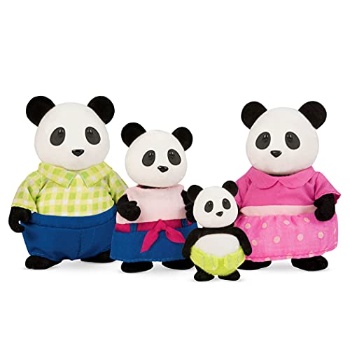 Li'L Woodzeez 6154M Skyhopper Panda Family – Set Da 5 Pezzi Con Statuette In Miniatura E Libro – Giocattoli Di Animali E Accessori Acc Per Bambini Dai