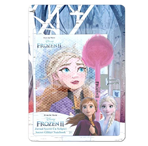 Disney Diario Segreto + Penna Pompon Frozen 2