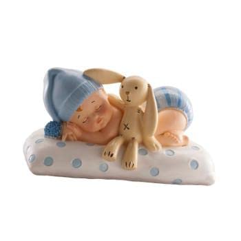 Dekora - Decorazioni Batterismo | Cake Topper Battesimo - Bambino Con Peluche