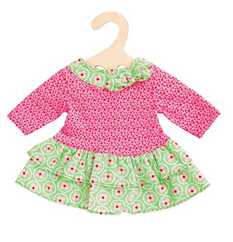 Heless 1624 - Abito Per Bambole Blumi Con Un Mix Di Colori Rosa E Verde, Misura 28-35 Cm