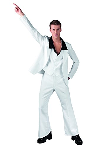 Boland- Disco Saturday Night Fever Costume Adulto, Bianco, M (50/52), 83536