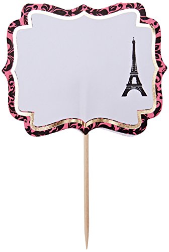 Amscan International 400138 A Day In Paris Personalizzato Spiedini
