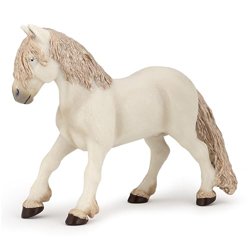 Papo Figurine 38817-Pony Fatato, Colore Bianco-Beige, Standard, 38817