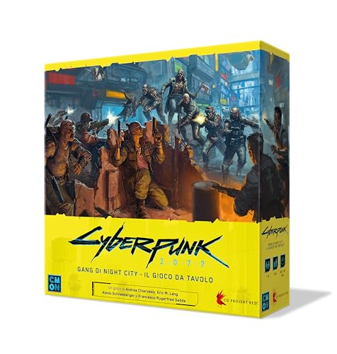 Asmodee - Cyberpunk 2077: Gang Di Night City, Gioco Da Tavolo, 14+ Anni, 1-4 Giocaori, 90-120 Min, Edizione In Italiano
