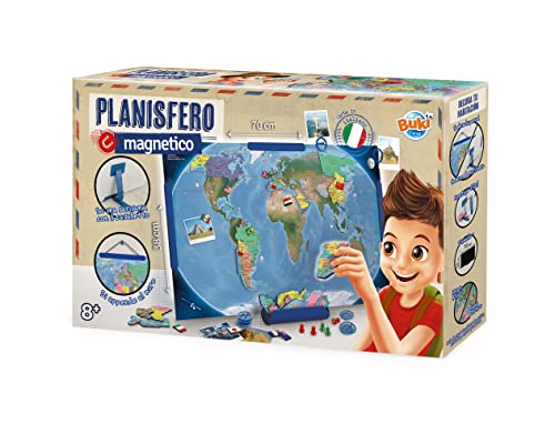 Buki France- Planisfero Magnetico Versione Italiana, Large, 7346It