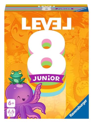 Ravensburger 20860 – Level 8, Variante Junior Del Gioco Di Carte Per 2 – 5 Giocatori Dai 6 Anni In Su, Multicolore