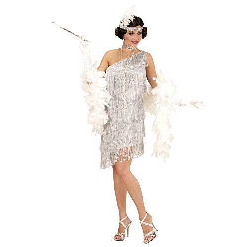 "Flapper" (Dress, Choker, Headband With Feather) - (M)