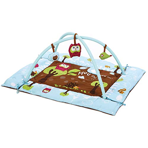 Ludi 2873 - Area Gioco Rettangolare, Gufi, Blu