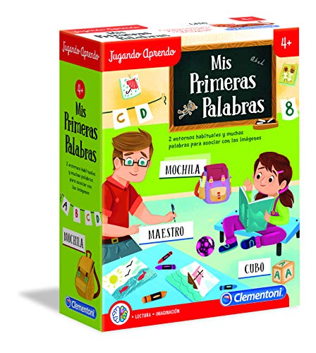 Clementoni- Aprendo Mis Primeras Palabras Set, Multicolore, 55304
