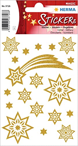 'Herma Sticker Magic"Stelle & Coda Di Natale, Glittery