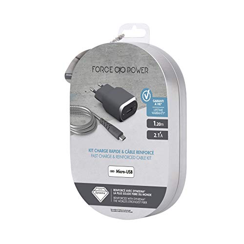 Bigben Connected Fpcsmic1.2Mg Charger For Mobile Devices Interior Grey Silver - Chargers For Mobile Devices (Interior, Ac, 2.4 A, 1.2 M, Grey, Silver)