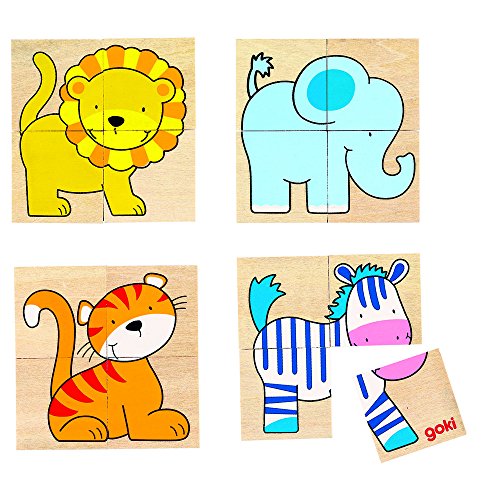 Goki 56714 - Memory-Puzzle, Motivo: Animali Selvatici