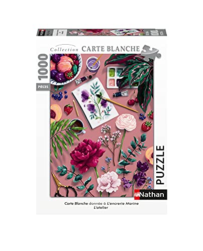 Nathan- Puzzle 1000 Pièces-Carte Blanche Encmarine Adulto, Colore, 4005556872480