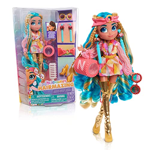 Hairdorables, Modello Hairmazing 26 Cm Con Sorprese, Serie 3, Con 1 Funzione Caleidoscopio, Modello Noah, Giocattolo Per Bambini Dai 3 Anni In Su Hag0
