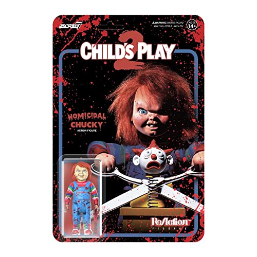Super7 Child'S Play 2 Omicida Chucky Blood Splatter Reaction Figure 9,5 Cm