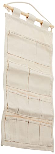 Efco Cotone Portafoglio Con Tasche Cm 60X29 Naturale, 15 X 15 X 3 Cm