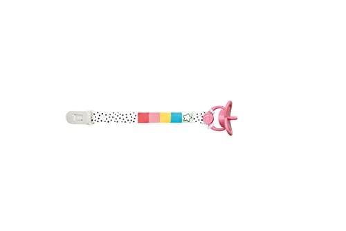 Heless 10308 - Nastro Ciuccio Per Bambole, Con Clip In Plastica E Ciuccio Per Bambole, Lunghezza Circa 14,5 Cm