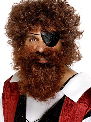 Deluxe Pirate Beard, Brown, Nylon