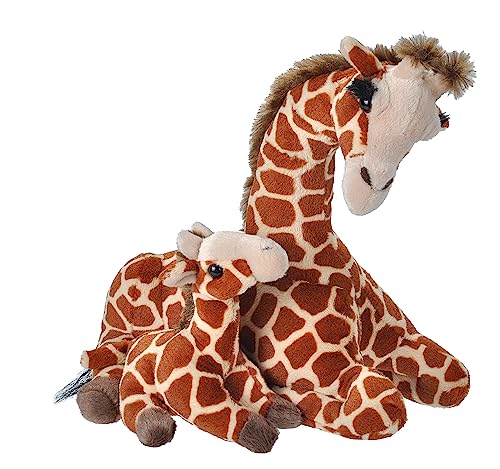 Wild Republic Mom And Baby Giraffa, Peluche Animali, Peluche Mamma E Cucciolo, Regalo Per Bambini, Imbottitura Realizzata Partendo Da Bottiglie Ricicl
