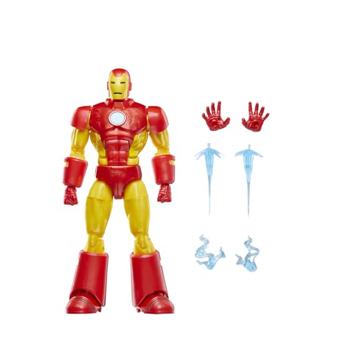 Hasbro Marvel Legends Series, Iron Man (Model 09), Action Figure Collezionabile Per Adulti Ispirata Ai Fumetti Di Iron Man In Scala Da 15 Cm, Con Sche