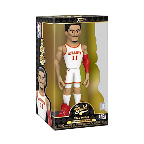 Funko Vinyl Gold 12": Nba - Trae Young - Probabilità Di 1/6 Per La Variante Chase - Figura D'Azione In Vinile Da Collezione - Idea Regalo Per Il Compl