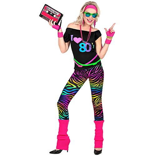 Widmann 29729 Costume Donna Moda Anni 80 Xs Pop Fan #2972