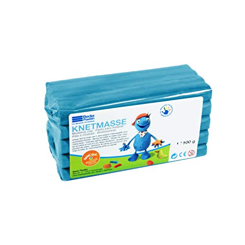 Becks Plastilin 500 G Modelling Clay Pack (Blue), Colore Blau, B100485