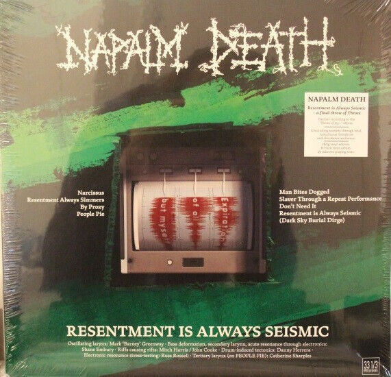 Napalm Death Resentment Is Always Seismic Vinile Lp Nuovo Sigillato