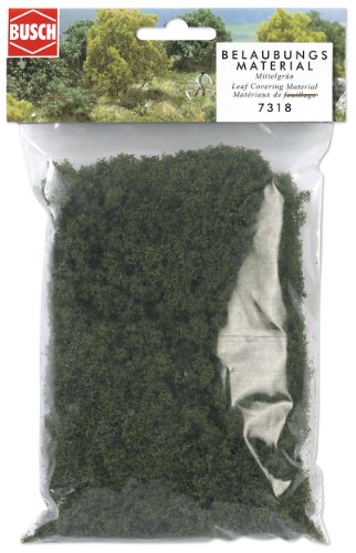 Busch Ambiente - Bue7318 - Railway Modelling - Foliage Green Medio - Uv X 5
