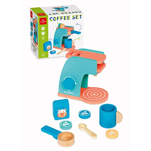 Dal Negro - Coffee Set, Gioco Educativo In Legno Adatto Per Bambini 3+