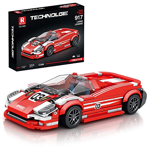 Reobrix Technik 680 - Set Di Mattoncini Da Costruzione Per Modello, Auto Da Corsa, Supercar Per Bambini E Adulti, 2023, Compatibile Con Lego (355 Pezz