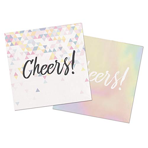 Folat Cheers Tovaglioli Usa E Getta Color Bianco Perlato, Medio, 65242