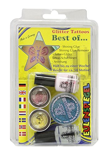 Idena Eulenspiegel 730.515 - Glitter Tattoo - Set Best Of