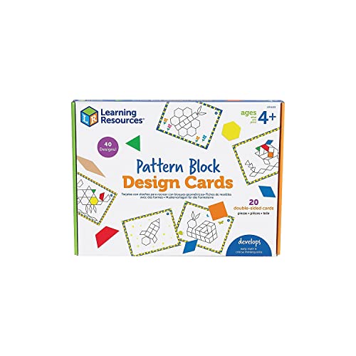 Learning Resources Schede Disegno Basate Sulle Forme, Riconoscere I Colori, Gioco Stem, Dai 4 Anni In Avanti