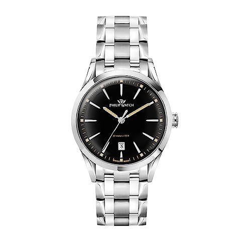 Philip Watch Sunray Orologio Uomo, Tempo E Data, Analogico - 39Mm