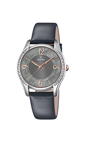 Festina Orologio Analogico Quarzo Donna Con Cinturino In Pelle F16944-B