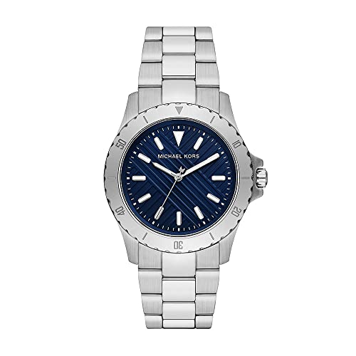 Michael Kors Orologio Everest Da Uomo, Movimento A Tre Lancette, Cassa 40 Mm In Acciaio Inossidabile Con Bracciale In Acciaio Inossidabile, Mk9079, To