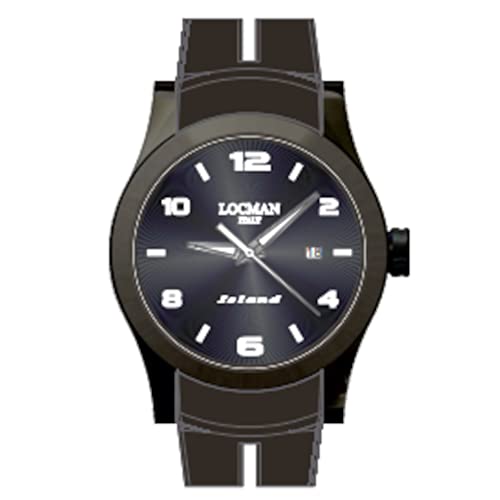 Locman Orologio Uomo Acciaio Pvd Nero Island