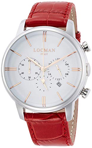 Locman Cronografo Uomo 1960 In Acciaio Rosso