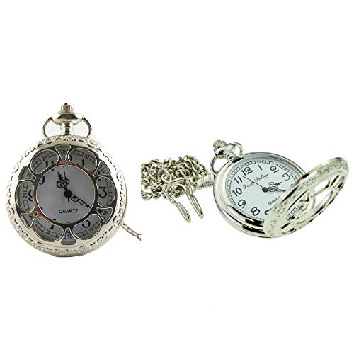 Minimum Mouse Argento Forma Orologio Da Tasca Al Quarzo