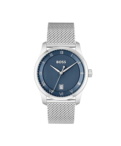Principle 1514115 - Orologio Analogico Al Quarzo Da Uomo, Con Cinturino In Acciaio Inox, Argento